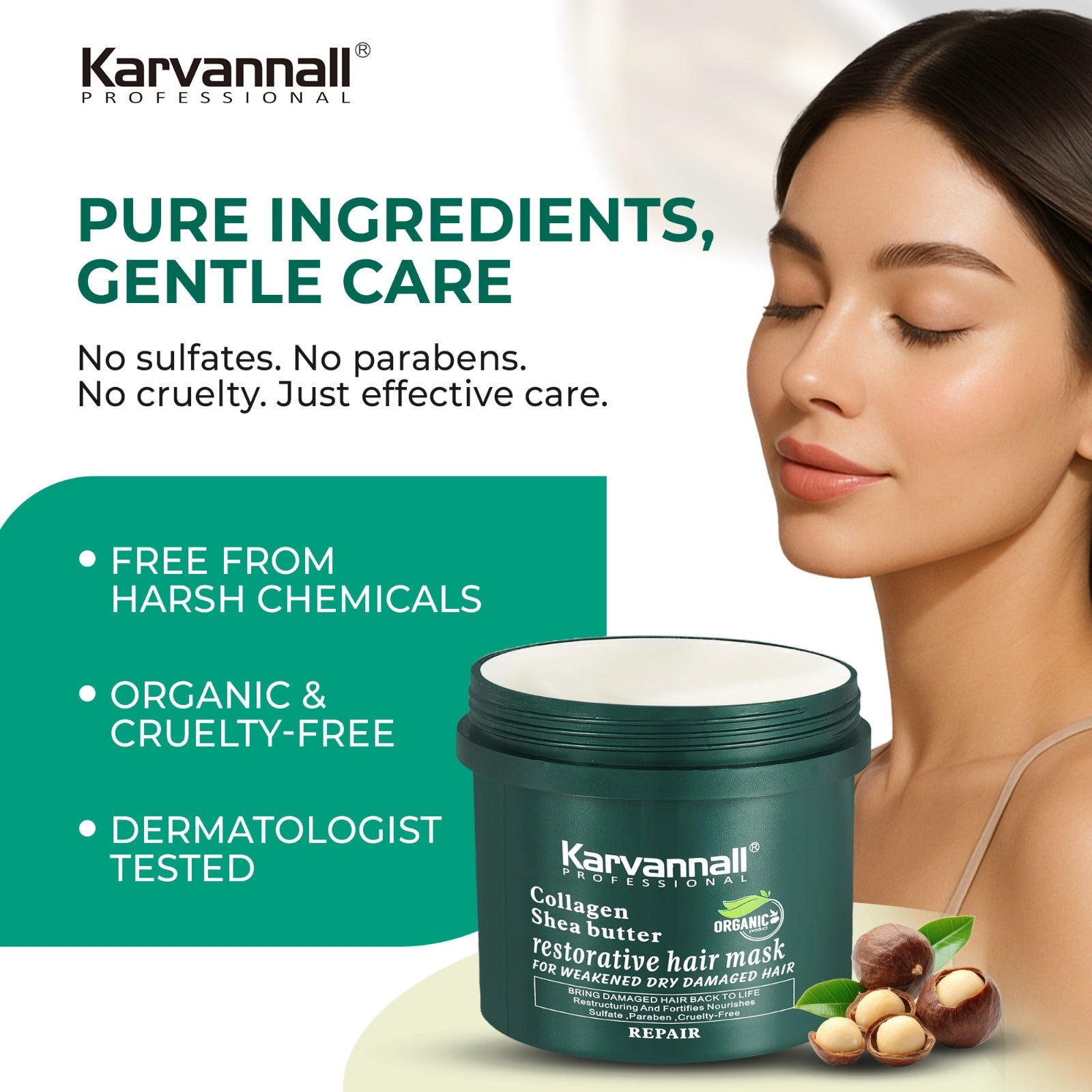 Collagen Shea Butter Moisture Hair Treatment Mask